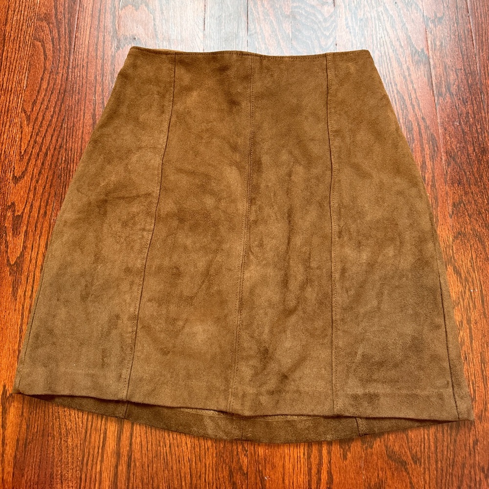 Abercrombie & Fitch Tan Suede Mini Skirt